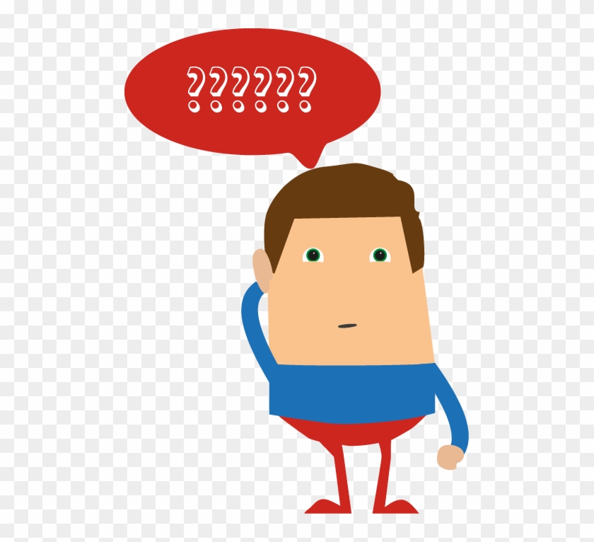 Thinking Clipart Transparent Background - Thinking Man Cartoon No Background #318904