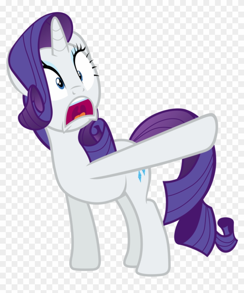 Rarity In Shock And Pointing Her Hoof By Tardifice - My Little Pony Rarity Tutu Dress, Mlp Costume, Halloween #318978