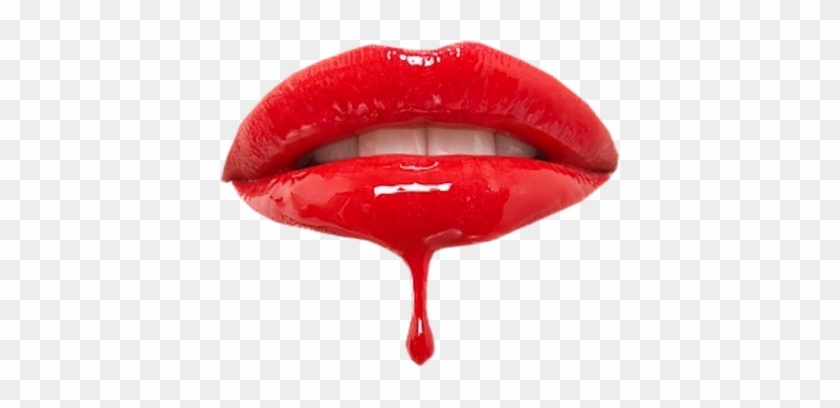Pin Lips Clipart No Background - Dripping Lips #319077