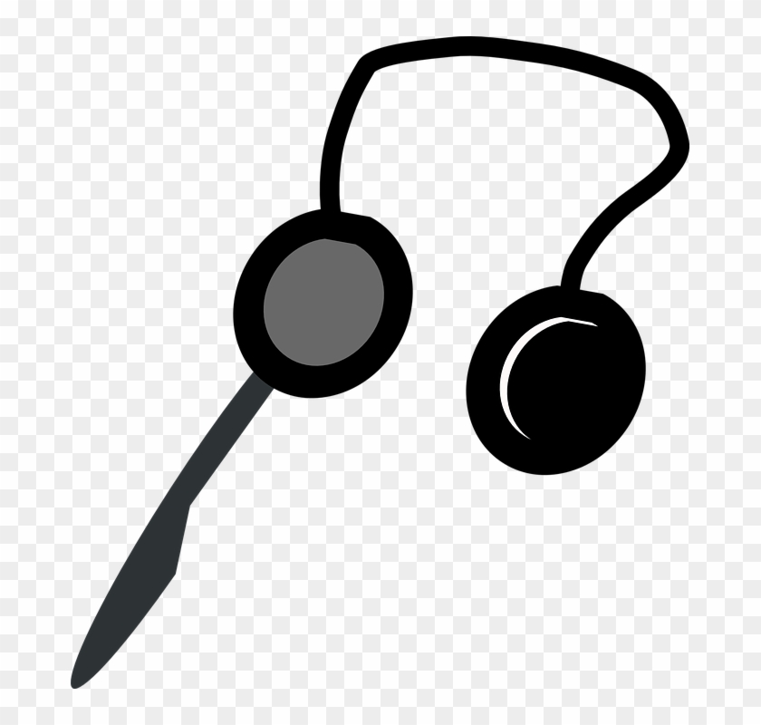 Microphone Head Png Clipart - Headphones Clip Art #319168
