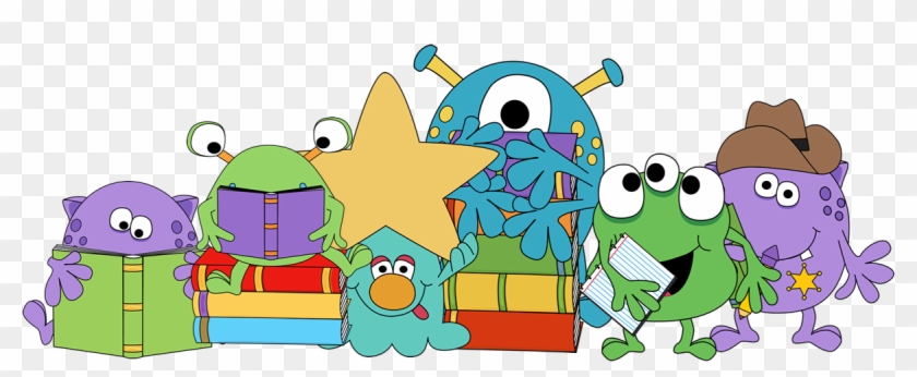 Reading Monsters - Monster School Clip Art #319244