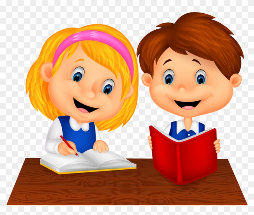 Cartoon Study Skills Royalty-free Illustration - Reading And Writing Cartoon  - Free Transparent PNG Clipart Images Download