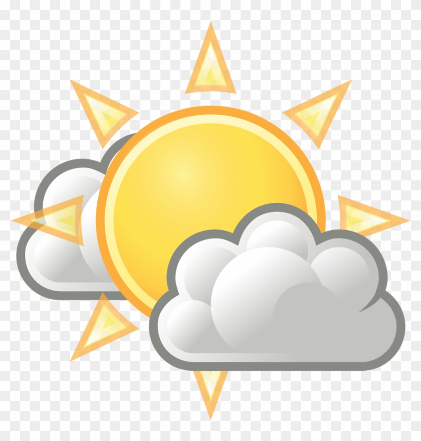 Clip Arts Related To - Sun With Clouds Transparent #319274