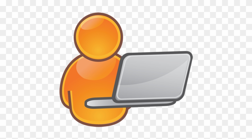 Computer User Clipart Cliparts - User With Laptop Icon #319351