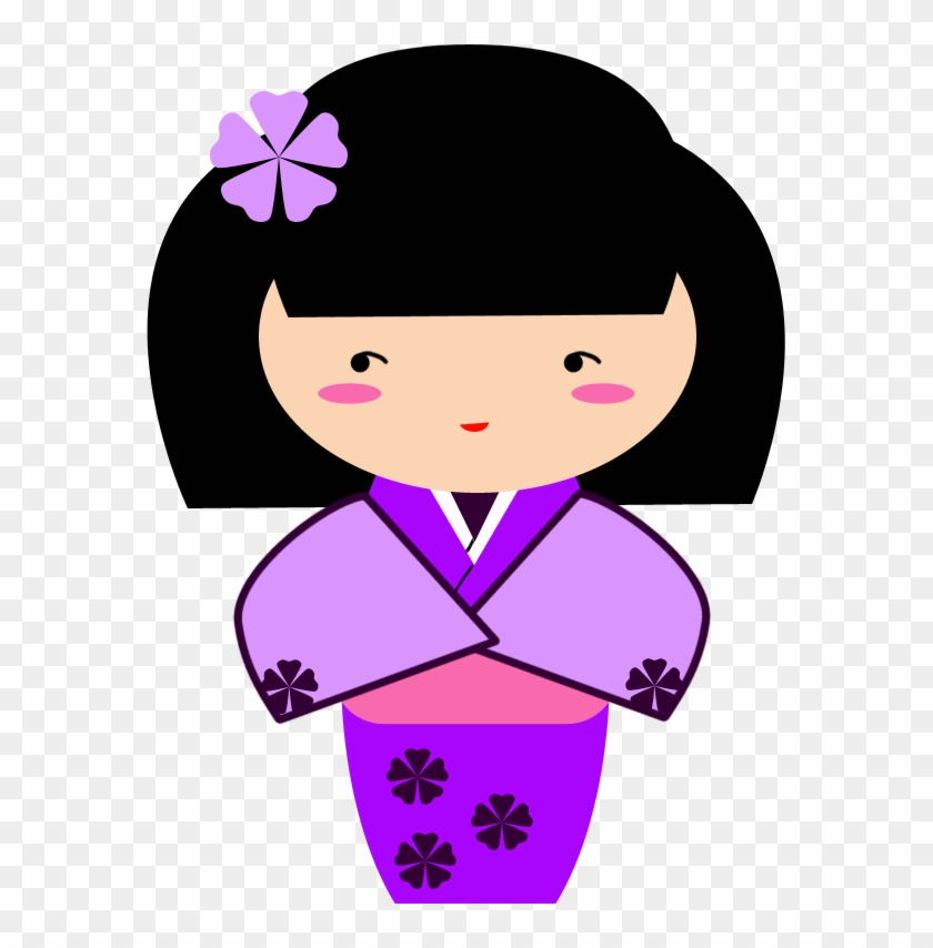 Ume, Purple Kokeshi Graphic By Tionnedawnstar - Kokeshi #319357