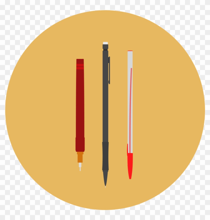 Pencil Icon Flat Design Icon Stock Illustration - New York Times App Icon #319360