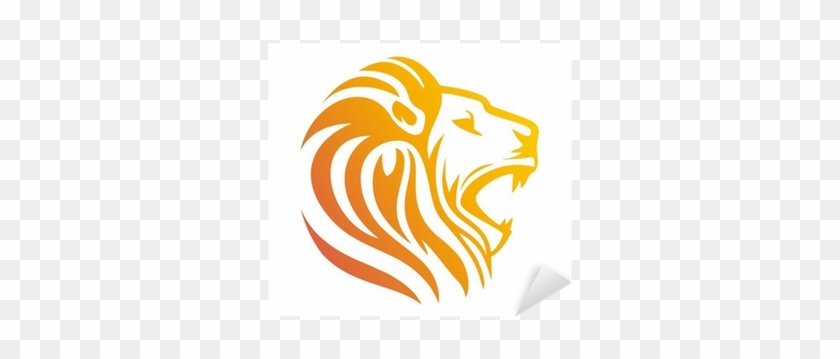 Lion Logo,lion Head Symbol,silhouette Carnivore Icon - Lion Head Symbol Of Singapore #319486