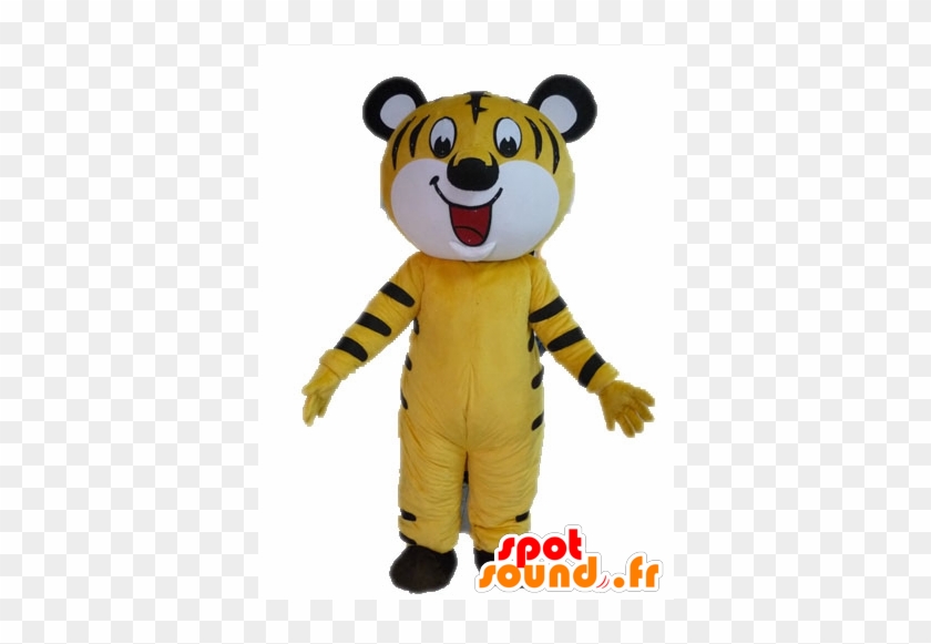 Mascot Yellow And Black Tiger - Mascot #319496