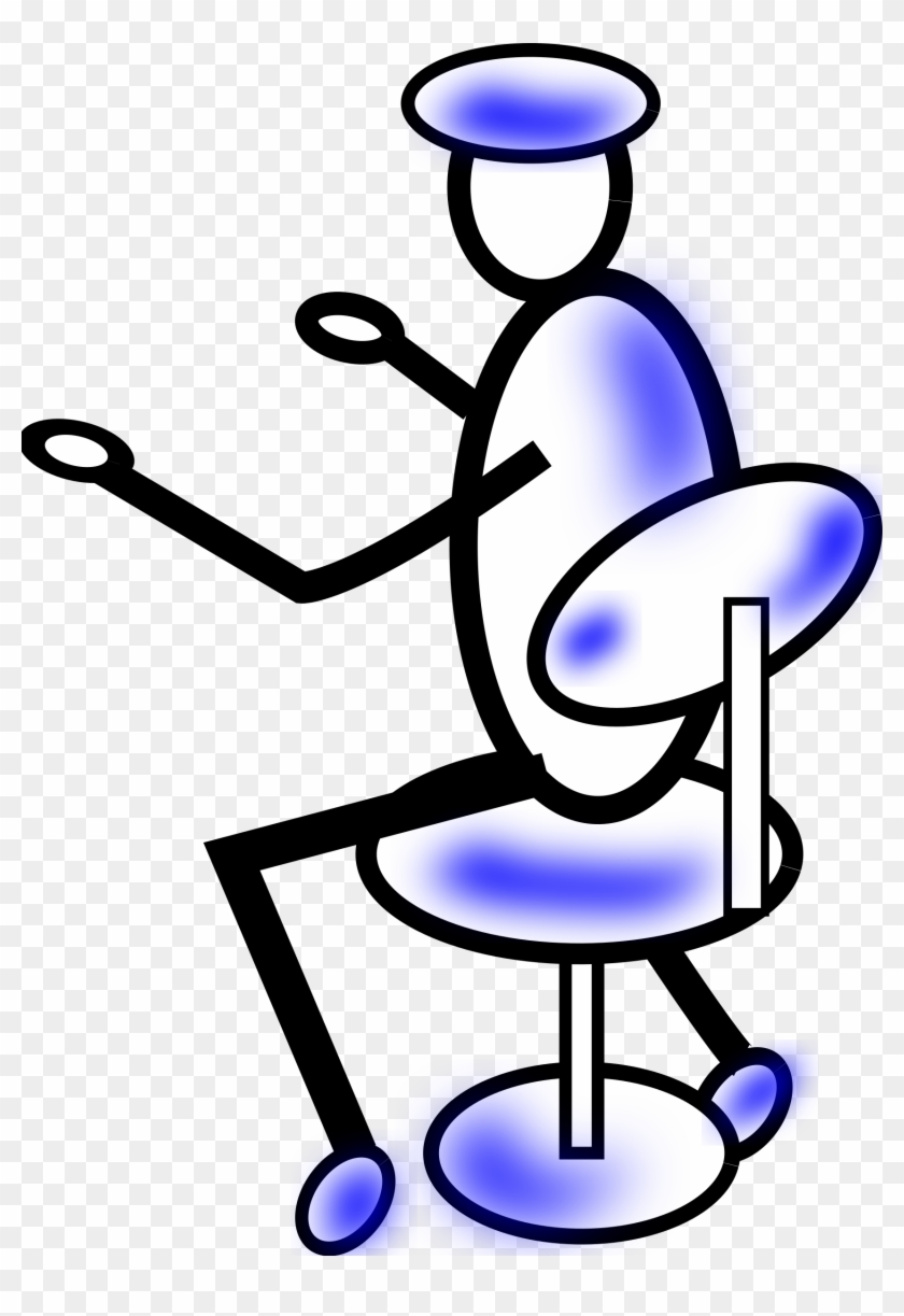 Engineer By Verses Man Working On Computer Only Man - Clip Art #319523