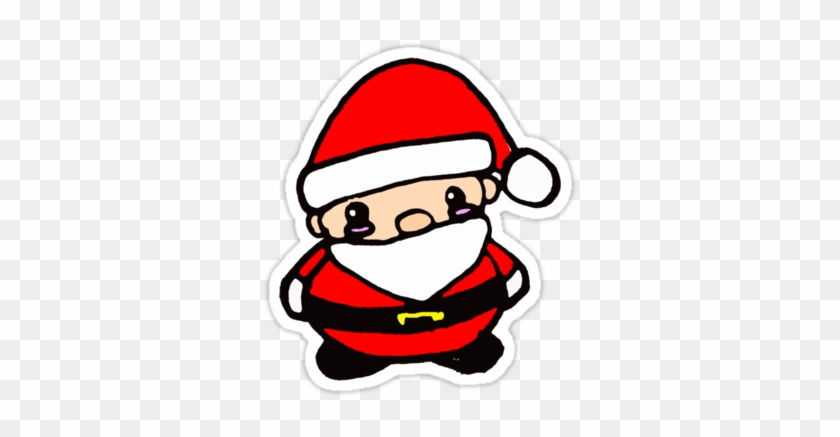 Chibi Santa Stickers By Zozzy-zebra - Santa Chibi Transparent Background #319561