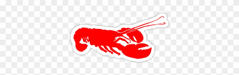 "lobster Outline" Stickers By Redpine Redbubble - Lobster Outline Shower Curtain #319600