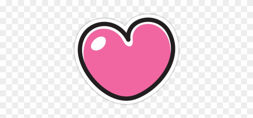 Pink Cartoon Heart Sticker Stickers By Mhea - Cute Heart Sticker Png #319620