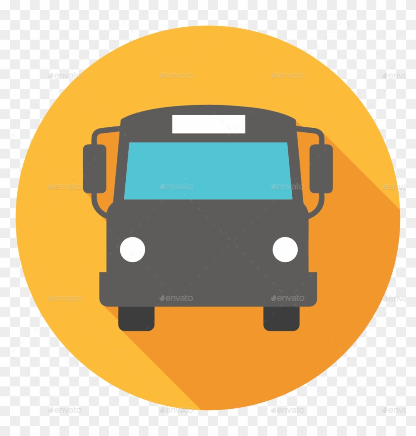 Shuttle Bus Icon Simple Flat Illustration Stock Illustration - Bus Flat Icon Png #319703