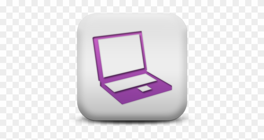 Laptop Clipart Purple - Angled Laptop Icon #319762