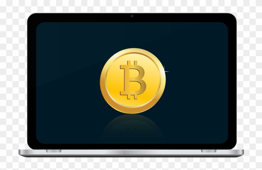 Bitcoin In Laptop Screen - Coin #319797