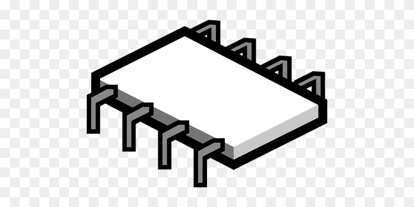 Microchip Component Computer Chip Processo - Microchip Draw #319842