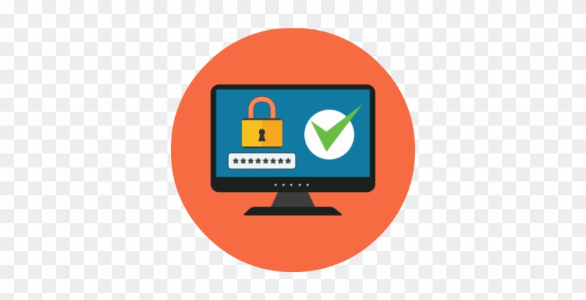 Cyber Clipart Computer Test - Internet Security Icon Png #319867