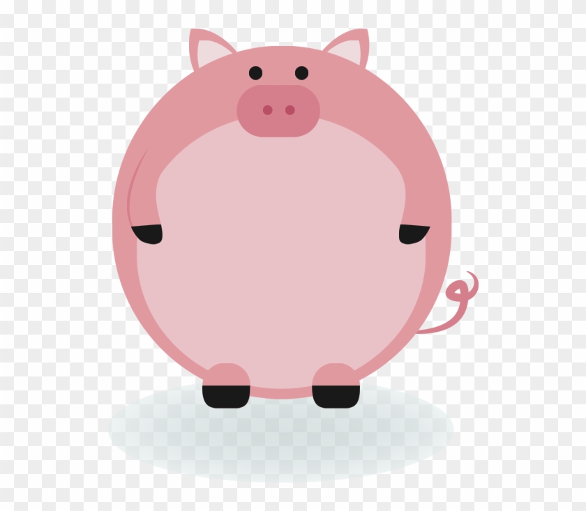 Domestic Pig Animal Label Clip Art - แบบ การ์ตูน น่า รัก ๆ #319922