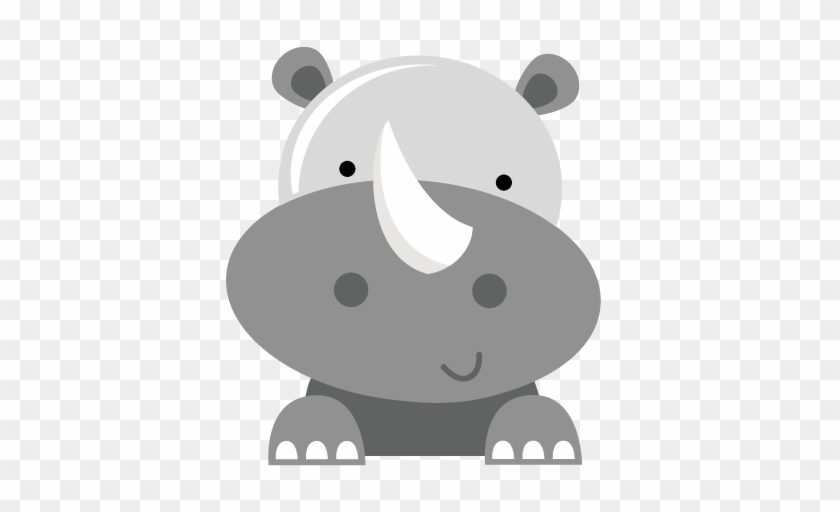 Rhino Svg File For Cutting Machines Rhino Svg Cut File - Rhino Face Clipart #319926