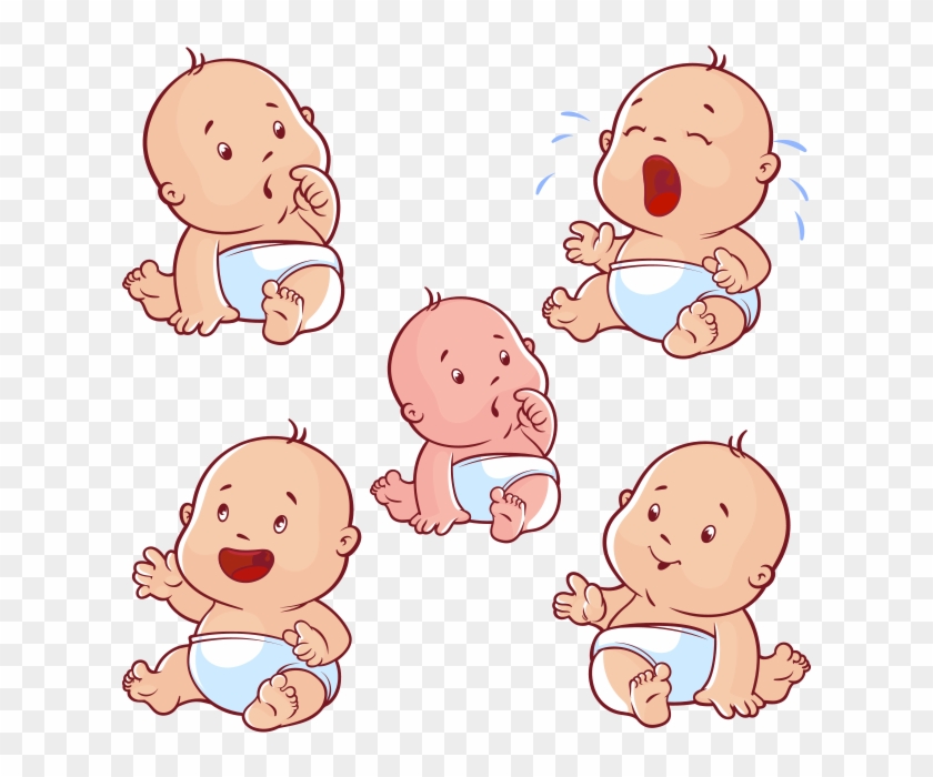 Simple Bebe Tipo Cartoon En Vector E Imagen Png Y Psd Muchos Bebes Animados Free Transparent Png Clipart Images Download