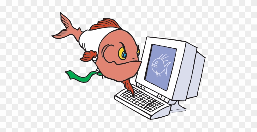 Fish With Computer - Computer #320030