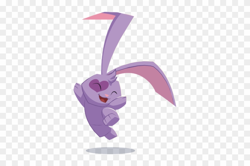 Bunny Purple Heart - Bunny From Animal Jam #320064