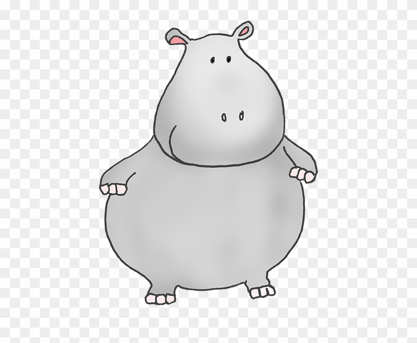 Hippo Clipart Funny Animal - Cartoon Hippos - Free Transparent PNG Clipart  Images Download