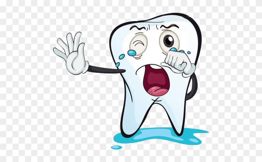 Cartoon Tooth Clip Art - Dientes Llorando #320208