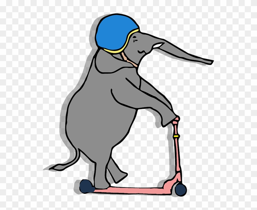 Funny Elephant Cartoon 3, Buy Clip Art - Chistes Sobre Elefantes #320272