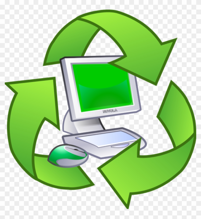 Computer Disposal Clip Art - Recycle Clip Art #320410