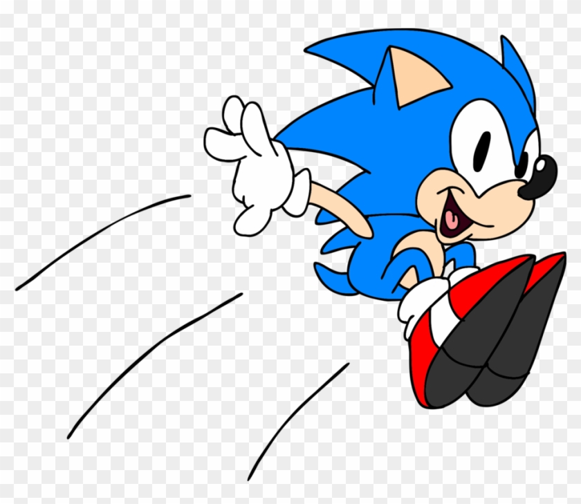 Another Radical Drawing Of Sonic By Superzachbros123 - Cartoon #320474