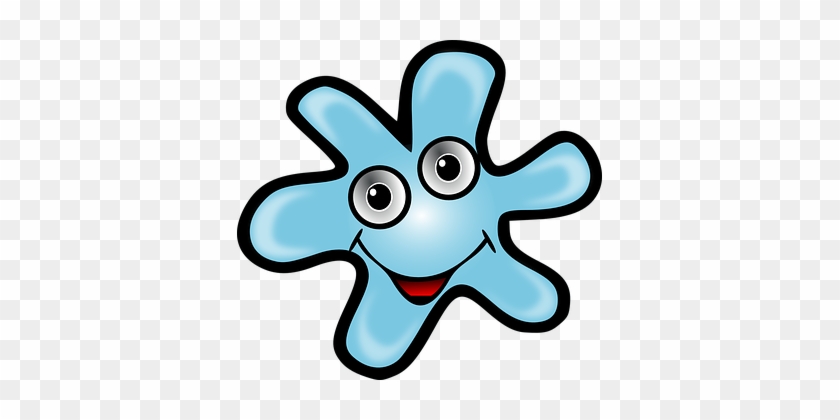 Bacteria Virus Happy Smile Blue Bacteria B - Bacterias Png #320515