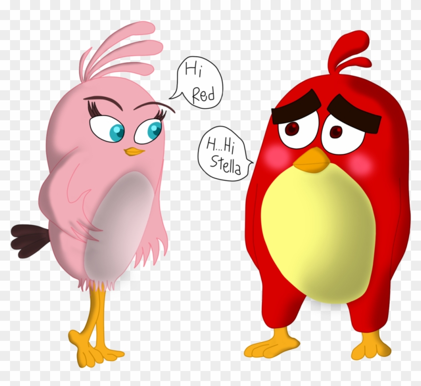 Santiaguaysol13 Red And Stella In Movie Version By - Angry Birds Red And Stella #320528