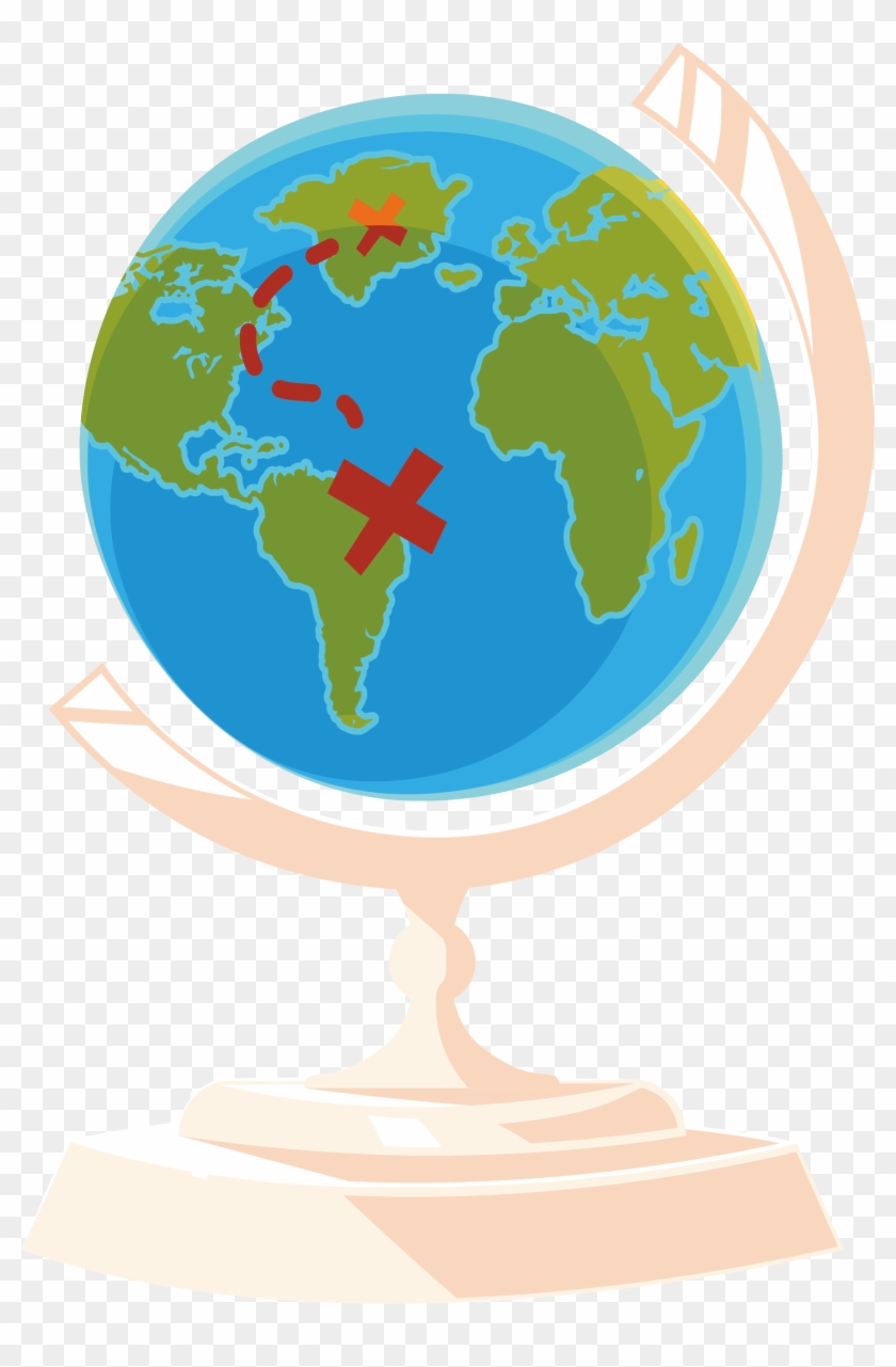 Globe Illustration - Blue Globe - Globe Illustration - Blue Globe #320673