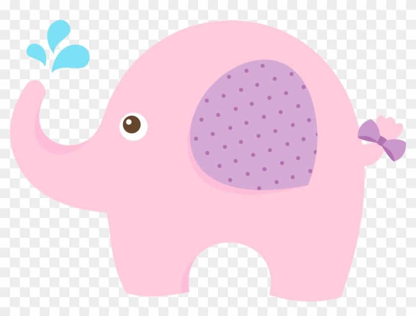 Baby Shower Elephant Infant Clip Art - Pink Baby Elephant Clipart #320706