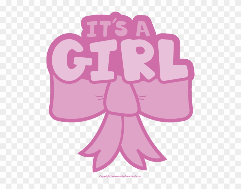 its a girl baby shower clipart