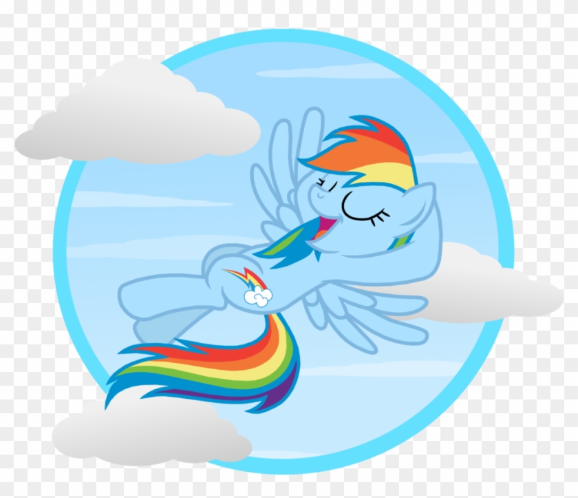 Veggie55, Cloud, Cloudy, Rainbow Dash, Safe, Solo - Illustration #320821