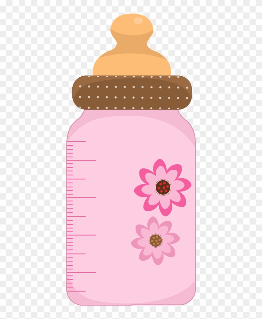 Diaper Baby Bottles Infant Baby Shower Clip Art - Pink Baby Bottle Clipart #320825