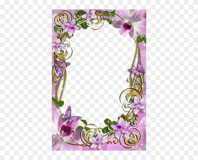 Transparent Delicate Frame With Flowers - Frames Free Transparent Download Designs Clip Art #320932