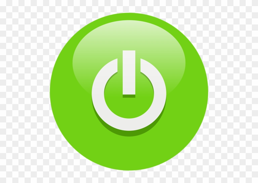 Top Stock Illustration Logo Power Icon Turn Onoff Draw - Green Power Button Png #320937