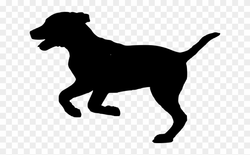 Silhouette, Dog, Doggy, Animal - Silhouette Dog Running Png #320989