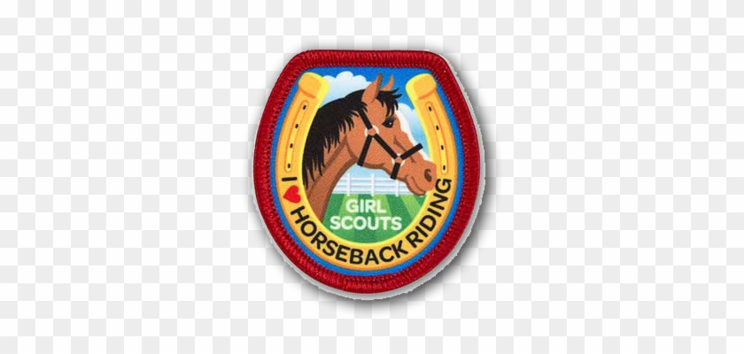 Round Up The Girl Scout Troops - Girl Scout Horseback Riding Badge #321055