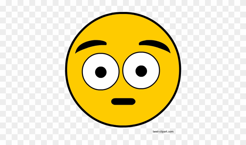 Astonished Emoji Face, Free Clip Art - Talsi Municipality #321115