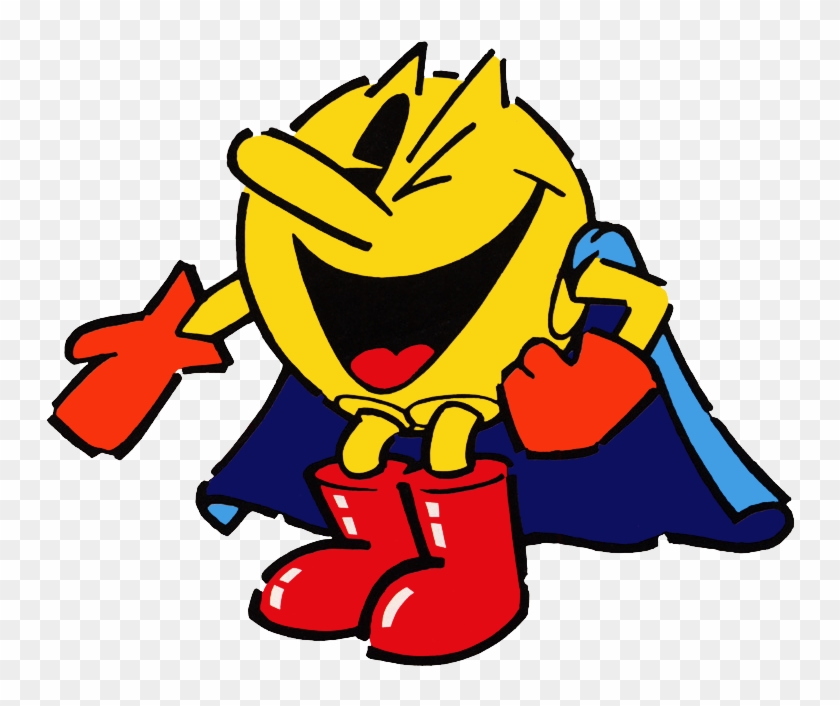 Super Pac-man Artwork 1 By Ringostarr39 - Pacman With A Cape #321131