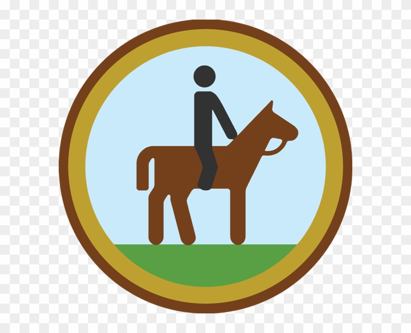 Horse Riding Badge I Learned To Ride Horses Early On - Peace Symbol Rasta Png #321179