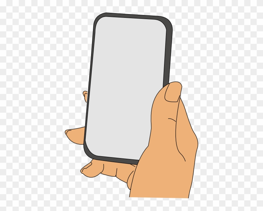 Iphone Clip Art At Vector Clip Art - Hand Holding Iphone Clipart #321218