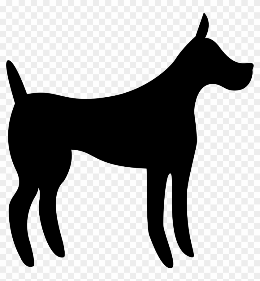 Black Big Dog Silhouette Comments - Icon Dog #321320