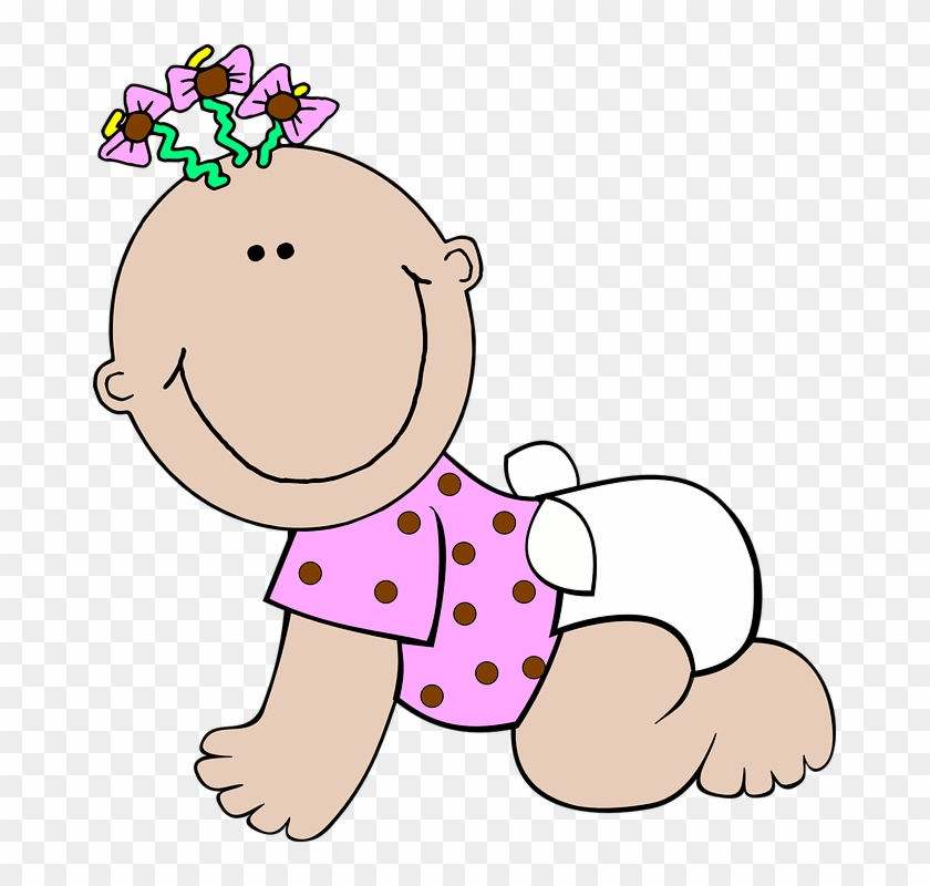 Spa Girl Cliparts 2, Buy Clip Art - Baby In Diaper Cartoon - Free  Transparent PNG Clipart Images Download