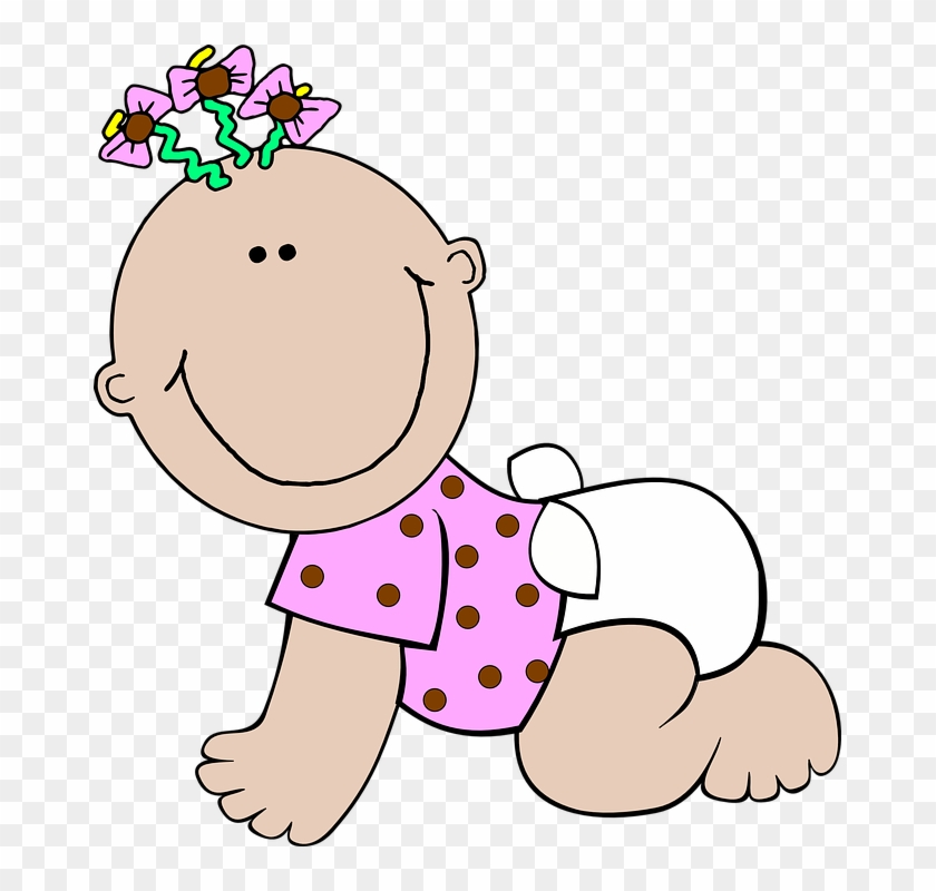 Spa Girl Cliparts 2, Buy Clip Art - Baby In Diaper Cartoon #321330