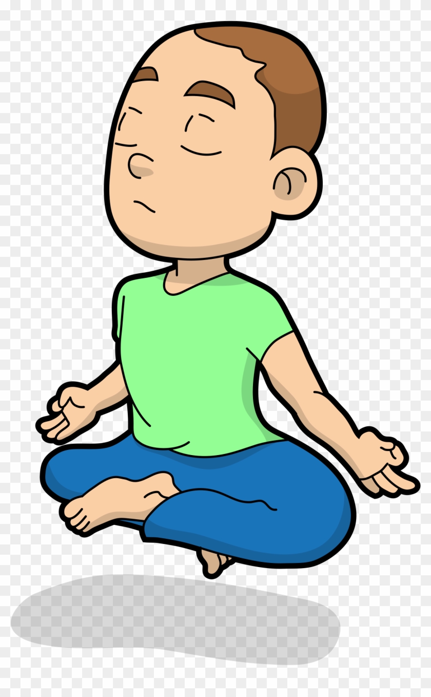 Floating Cartoon Guy In Meditation - Wikimedia Commons #321383